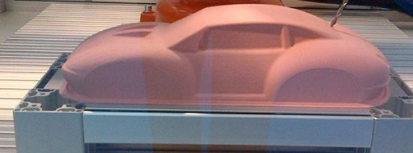 Rose de usinage de la dureté 3 de la densité 0.5G/Cm de la pâte 50-55D de résine époxyde pour le modèle principal